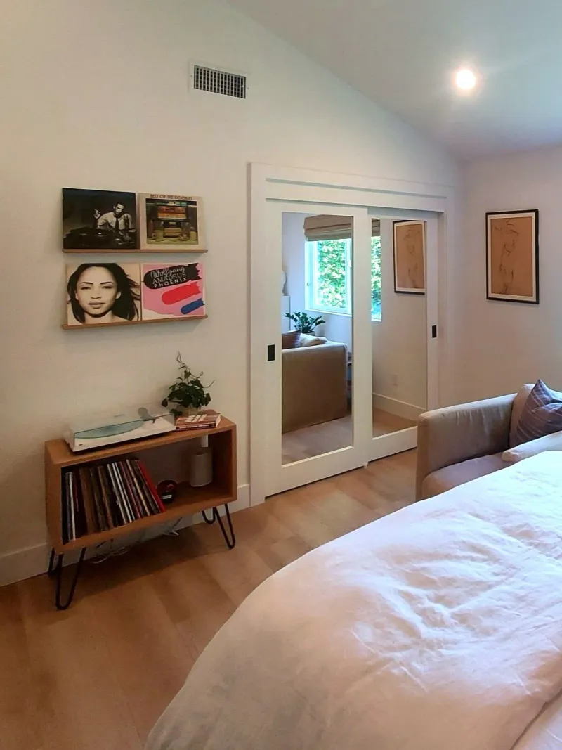 Elegant reflections mirrored closet door