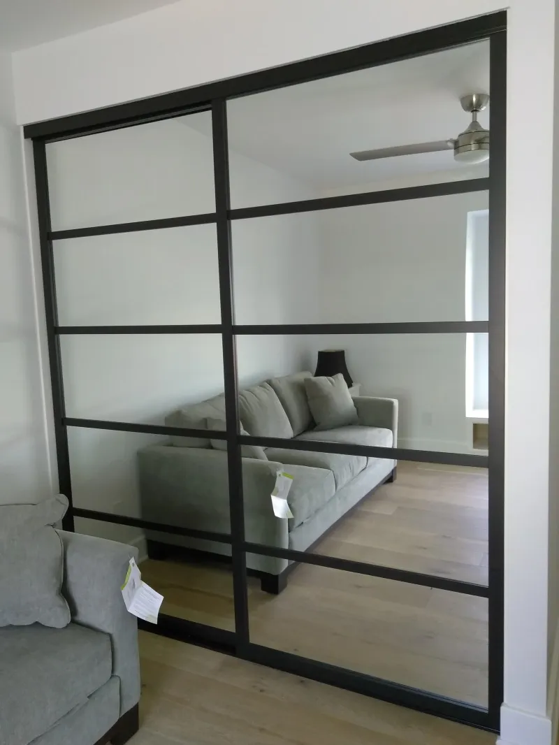 ER II 5-lite mirror mirrored closet door