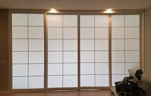 Shoji doors mirrored closet door