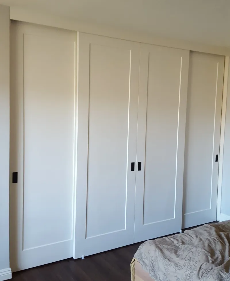 1 panel shaker sliding closet door