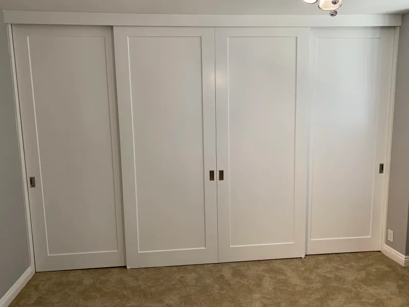 1 panel shaker sliding closet door