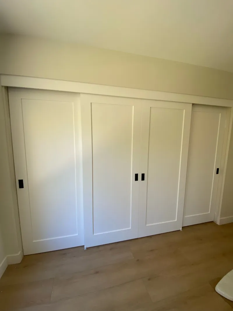 1 panel shaker sliding closet door