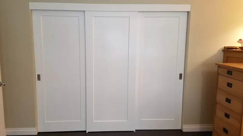 1 panel shaker sliding closet door