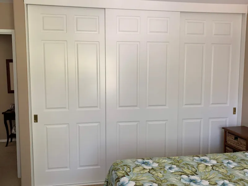 Colonist sliding closet door