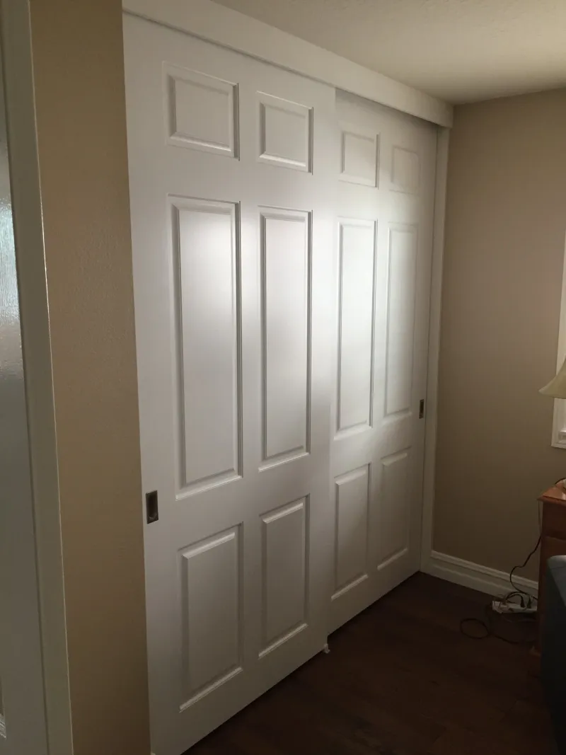 Colonist sliding closet door