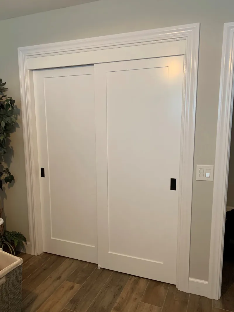 1 panel shaker sliding closet door