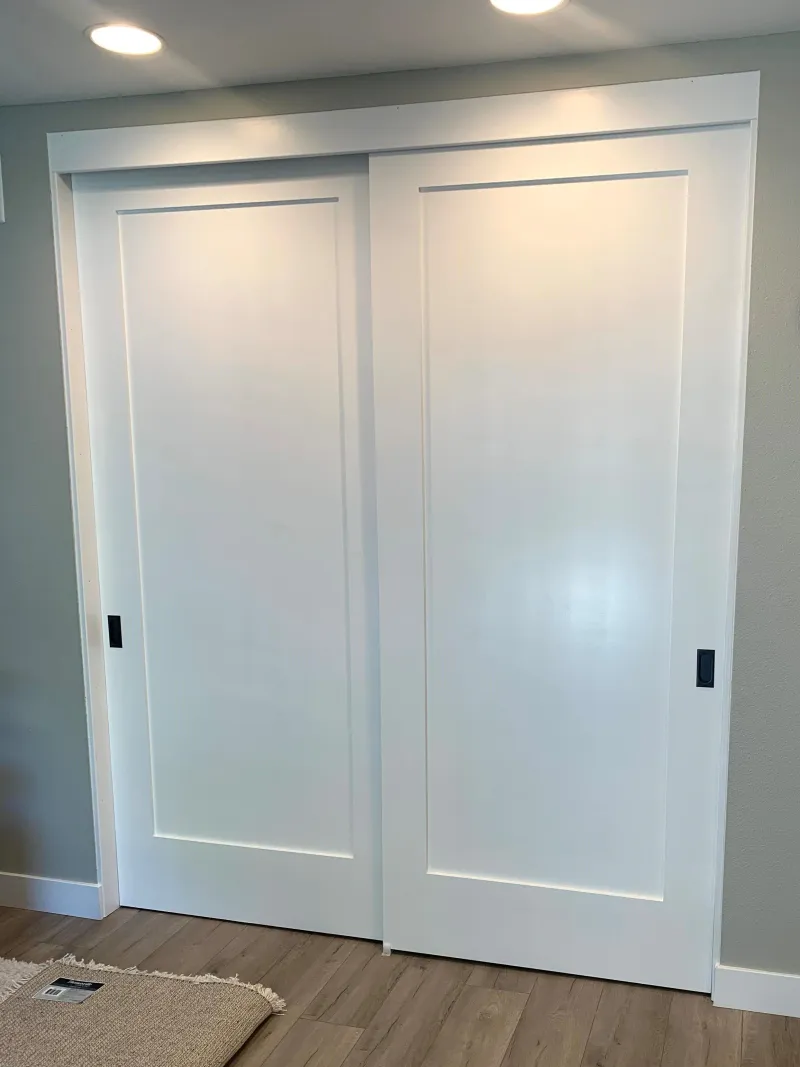 1 panel shaker sliding closet door