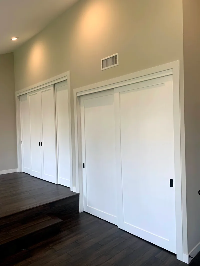 1 panel shaker sliding closet door