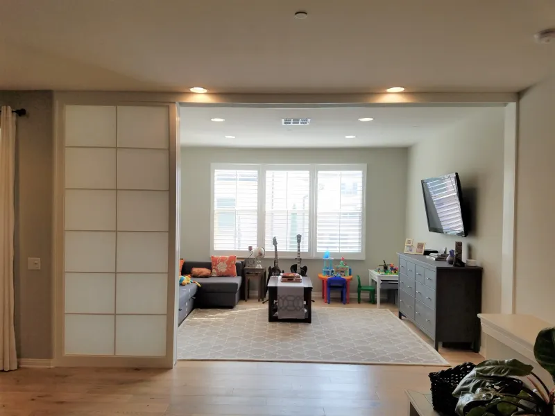 4 door quad track 12-lite shoji sliding closet door