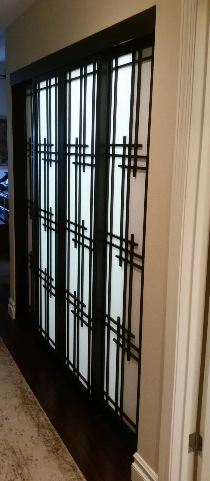 Shoji kabuki style shoji sliding closet door